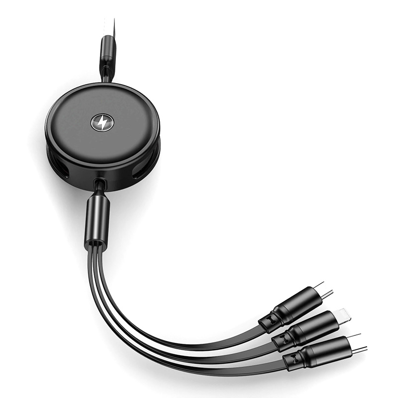 Custom Logo 3 in 1 USB Retractable Cable 